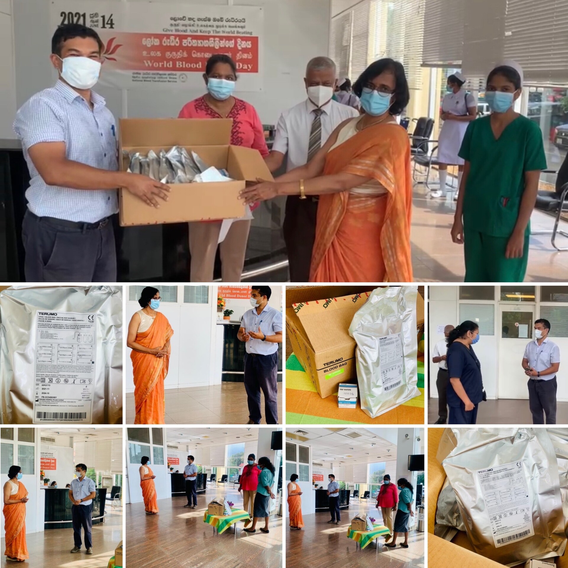 Sri lankan’s donate blood bags