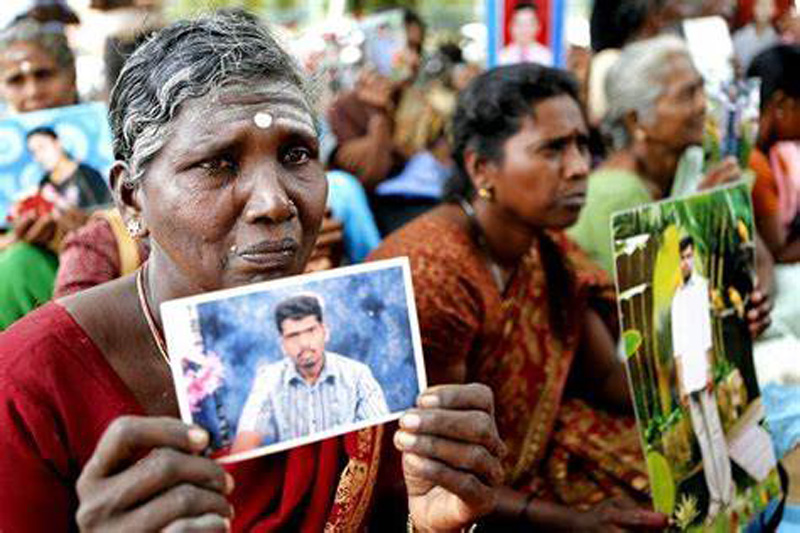 අතුරුදහන්  වුවන් පහළොස් දහසෙන් විමර්ශන හැටපහයි…