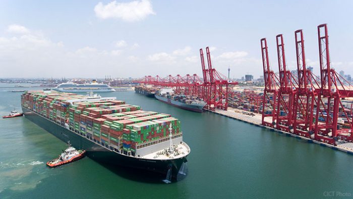 Containers held at Colombo Port