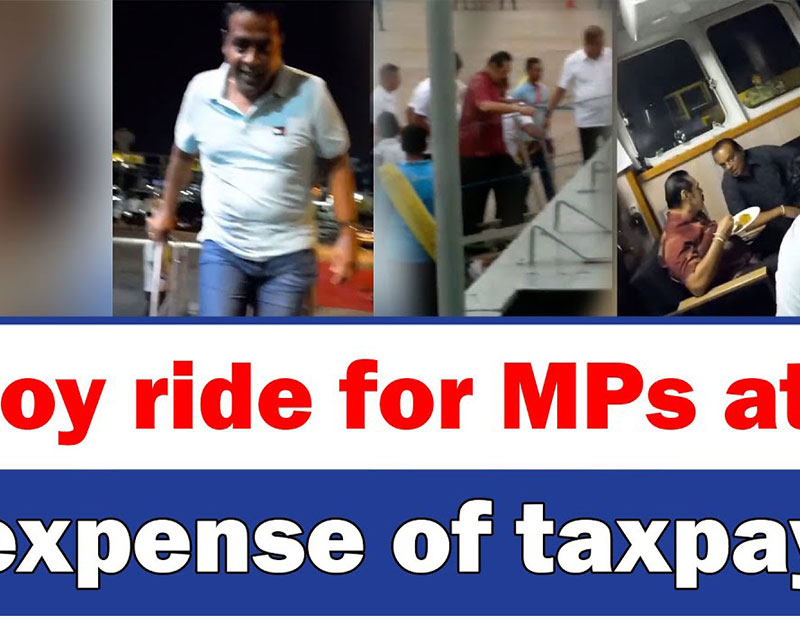Joy ride for MPs at the expense of taxpayers