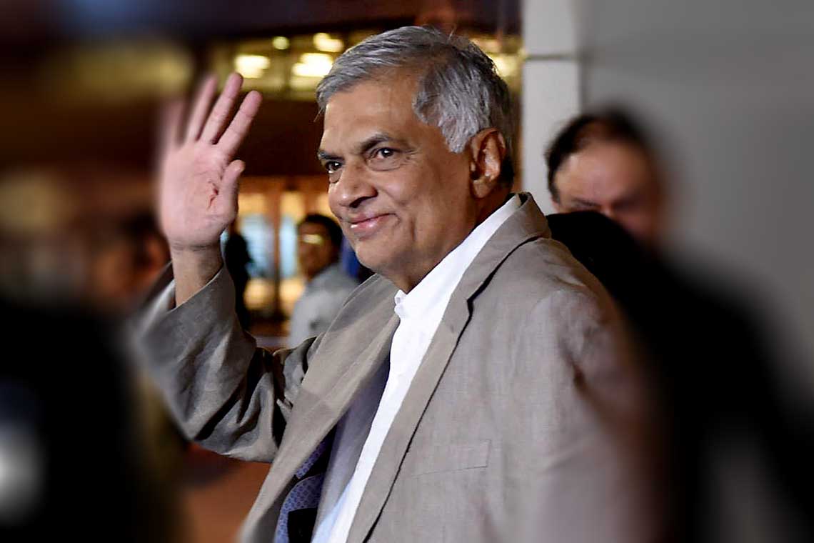Ranil Takes Wings to Perth